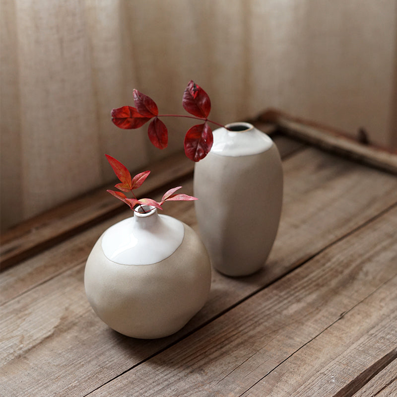 Barro Natural Clay Glazed Flower Vase